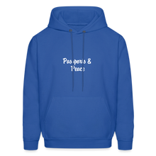 Load image into Gallery viewer, Hip Hop &amp; Boujee&#39;s Passport Wideneck Sweatshirt - royal blue