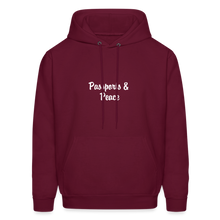 Load image into Gallery viewer, Hip Hop &amp; Boujee&#39;s Passport Wideneck Sweatshirt - burgundy
