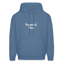 Load image into Gallery viewer, Hip Hop &amp; Boujee&#39;s Passport Wideneck Sweatshirt - denim blue