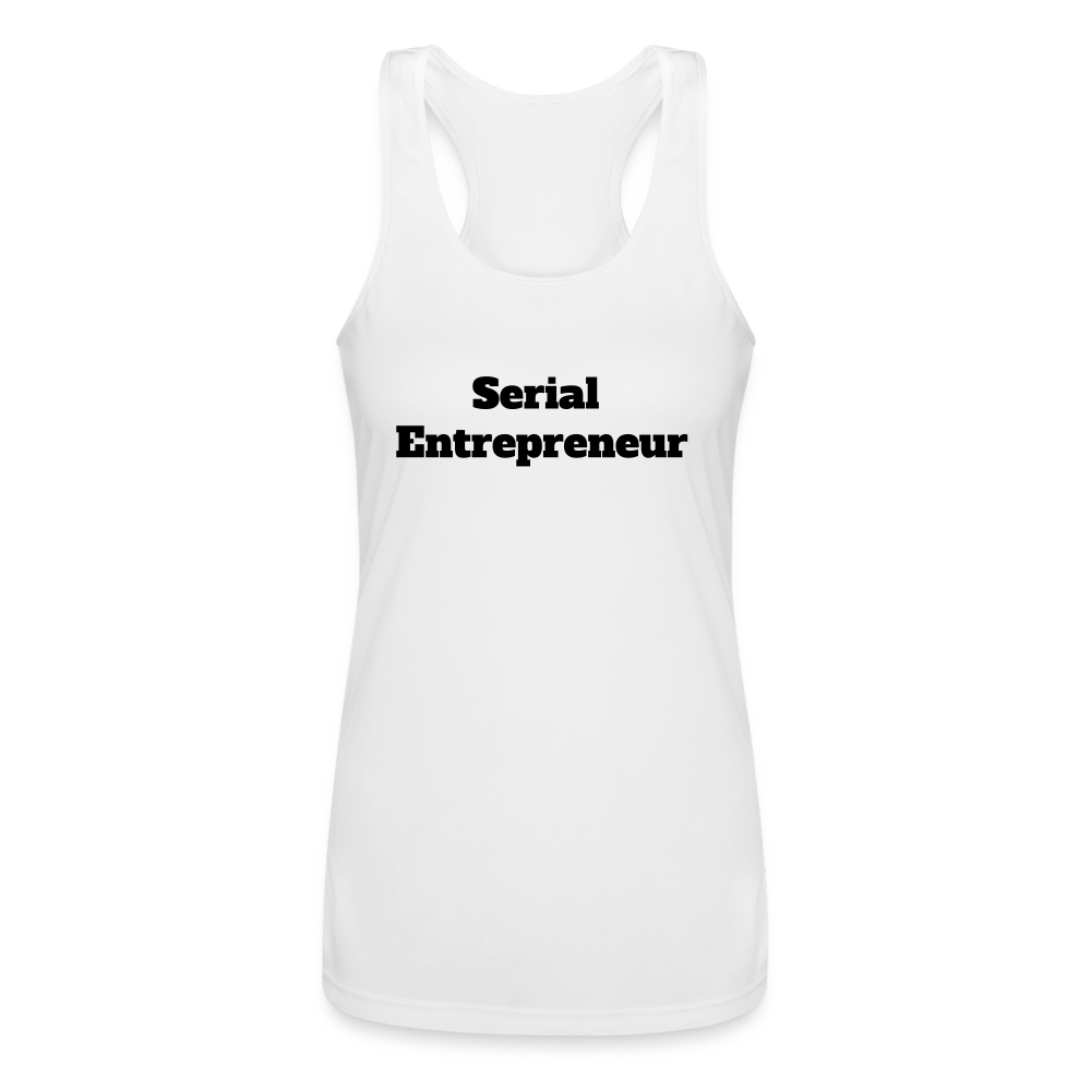 Serial Entrepreneur Racerback Tank Top - white