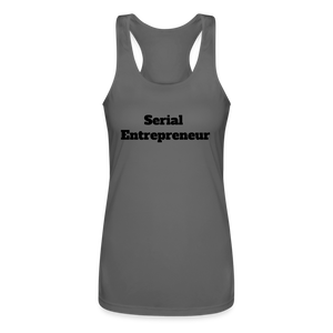 Serial Entrepreneur Racerback Tank Top - charcoal