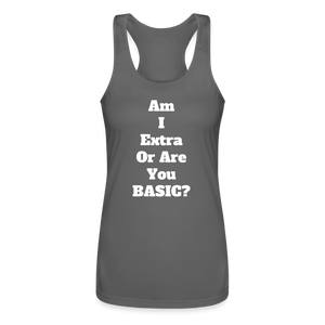 Basic Racerback Tank Top - charcoal