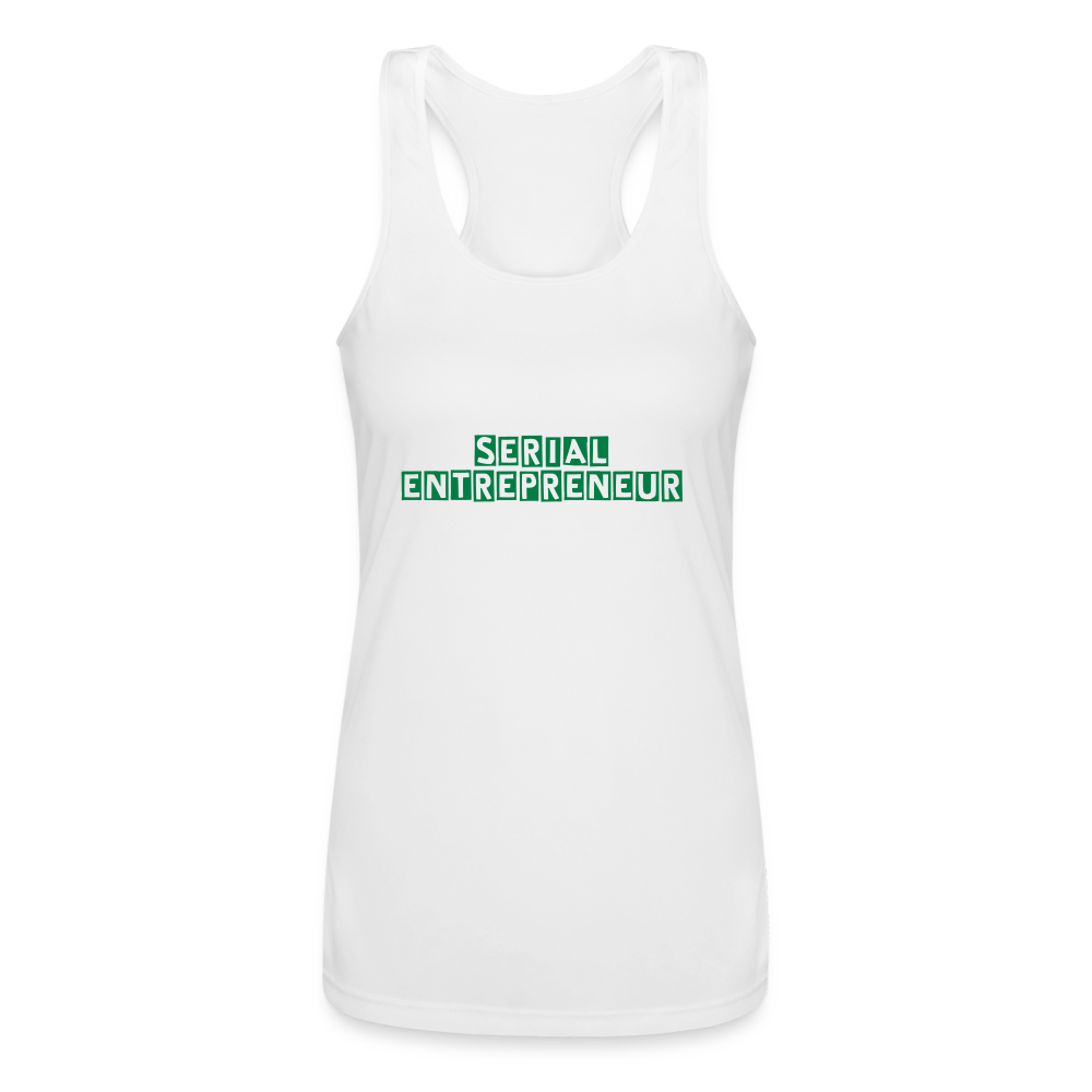 Serial Entrepreneur Racerback Tank Top - white