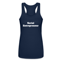 Load image into Gallery viewer, Serial Entrepreneur Women&#39;s Racerback Tee - navy