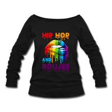 Load image into Gallery viewer, Hip Hop &amp; Boujee&#39;s &quot;Rainbowlicious&quot; Women&#39;s Wideneck Sweatshirt - Hip Hop &amp; Boujee