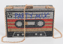 Load image into Gallery viewer, Gold Rhinestone Mixtape Bag