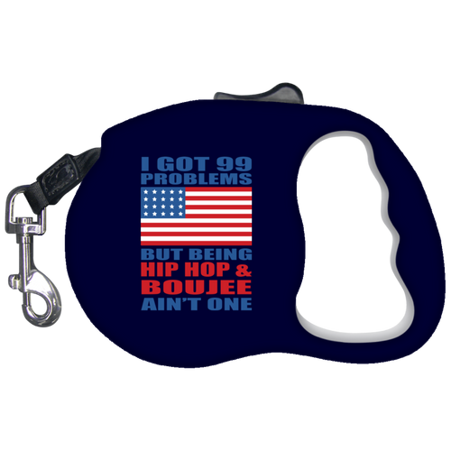 Hip Hop & Boujee's 99 Problems Retractable Dog Leash - Hip Hop & Boujee