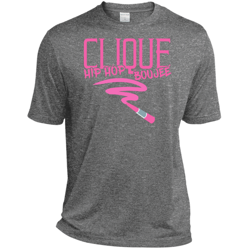 Hip Hop & Boujee's 'Lipstick Retro' Tall Heather Moisture-Wicking T-Shirt - Hip Hop & Boujee