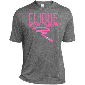 Hip Hop & Boujee's 'Lipstick Retro' Tall Heather Moisture-Wicking T-Shirt - Hip Hop & Boujee