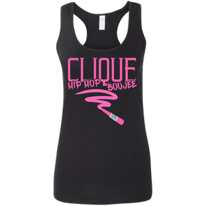 Hip Hop & Boujee's 'Lipstick Retro' Ladies' Softstyle Racerback Tank - Hip Hop & Boujee