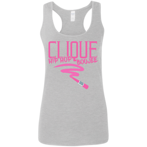 Hip Hop & Boujee's 'Lipstick Retro' Ladies' Softstyle Racerback Tank - Hip Hop & Boujee