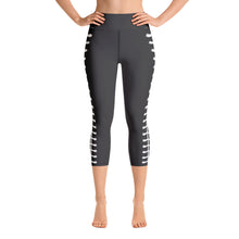 Load image into Gallery viewer, Hip Hop &amp; Boujee&#39;s - White Stitch Yoga Capri Leggings - Hip Hop &amp; Boujee