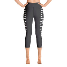 Load image into Gallery viewer, Hip Hop &amp; Boujee&#39;s - White Stitch Yoga Capri Leggings - Hip Hop &amp; Boujee