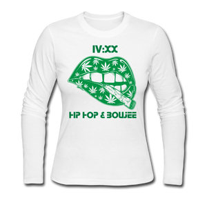 Hip Hop & Boujee's 420 Women's Long Sleeve Jersey T-Shirt - Hip Hop & Boujee