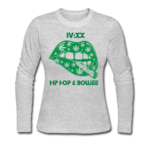 Hip Hop & Boujee's 420 Women's Long Sleeve Jersey T-Shirt - Hip Hop & Boujee