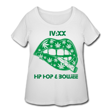 Load image into Gallery viewer, Hip Hop &amp; Boujee&#39;s 420 Women’s Curvy T-Shirt - Hip Hop &amp; Boujee