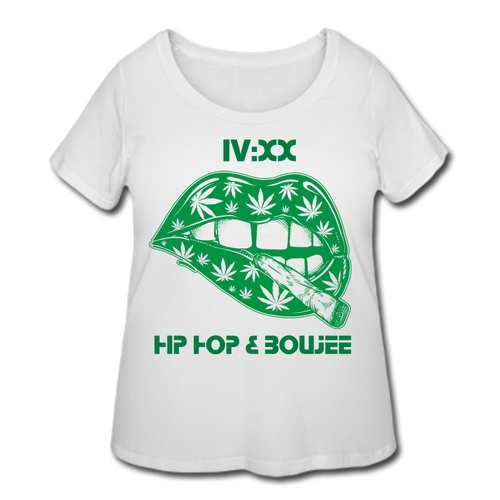 Hip Hop & Boujee's 420 Women’s Curvy T-Shirt - Hip Hop & Boujee
