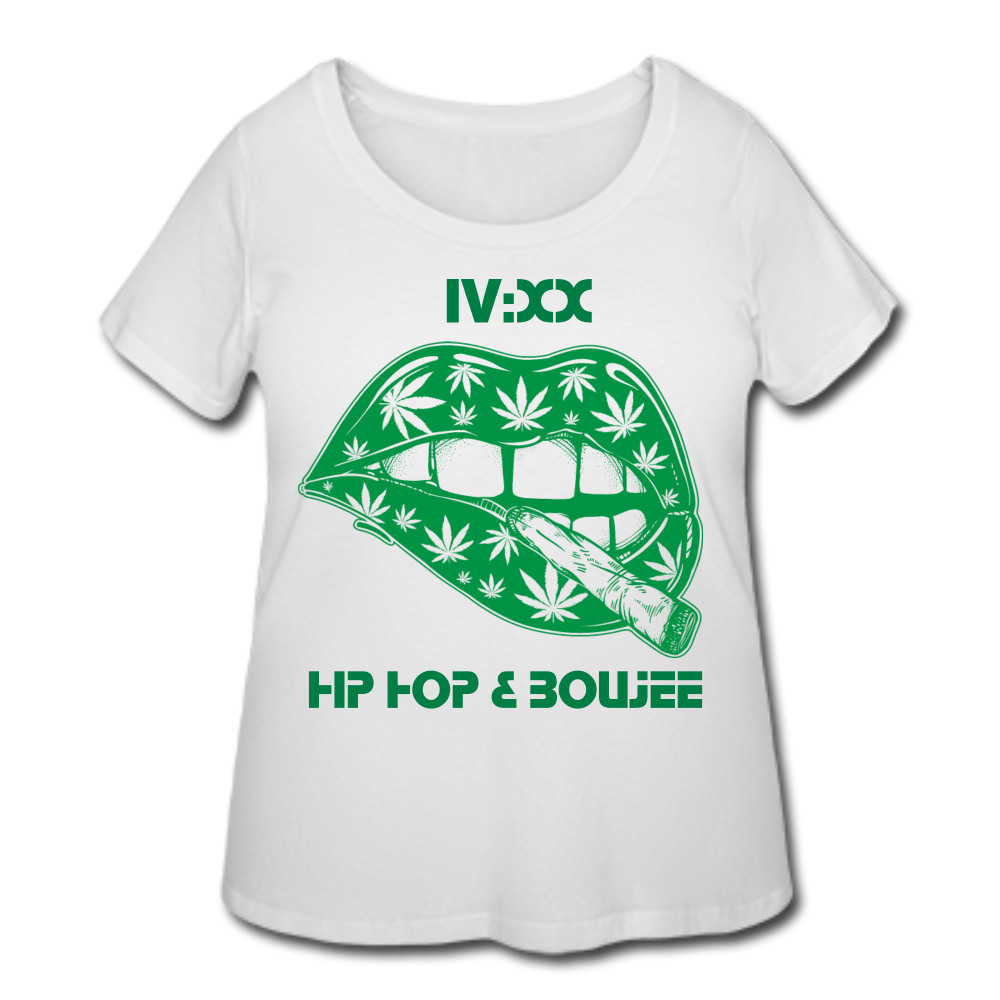 Hip Hop & Boujee's 420 Women’s Curvy T-Shirt - Hip Hop & Boujee