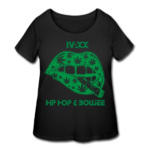 Hip Hop & Boujee's 420 Women’s Curvy T-Shirt - Hip Hop & Boujee