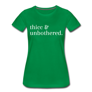 Hip Hop & Boujee's Thicc & Unbothered Women’s Premium T-Shirt - Hip Hop & Boujee