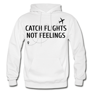 Hip Hop & Boujee's "Catch Flights" Hoodie Collection - white