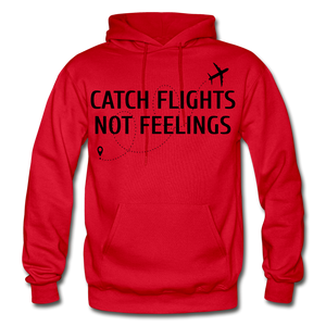 Hip Hop & Boujee's "Catch Flights" Hoodie Collection - red