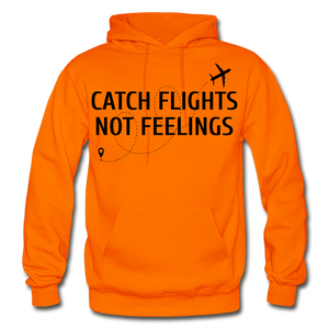 Hip Hop & Boujee's "Catch Flights" Hoodie Collection - orange