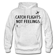 Load image into Gallery viewer, Hip Hop &amp; Boujee&#39;s &quot;Catch Flights&quot; Hoodie Collection - light heather gray