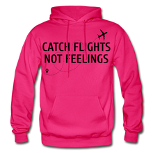Load image into Gallery viewer, Hip Hop &amp; Boujee&#39;s &quot;Catch Flights&quot; Hoodie Collection - fuchsia