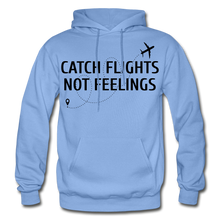 Load image into Gallery viewer, Hip Hop &amp; Boujee&#39;s &quot;Catch Flights&quot; Hoodie Collection - carolina blue
