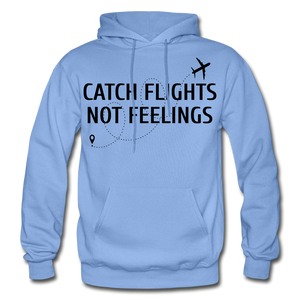 Hip Hop & Boujee's "Catch Flights" Hoodie Collection - carolina blue