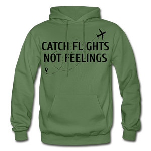 Hip Hop & Boujee's "Catch Flights" Hoodie Collection - military green