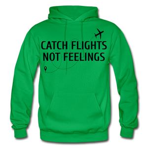 Hip Hop & Boujee's "Catch Flights" Hoodie Collection - kelly green