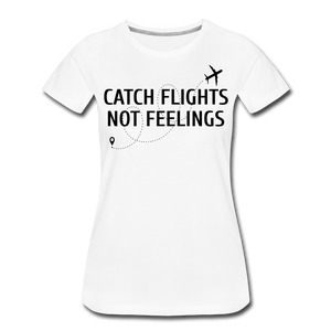 Hip Hop & Boujee's "Catch Flight" Tee Collection - white