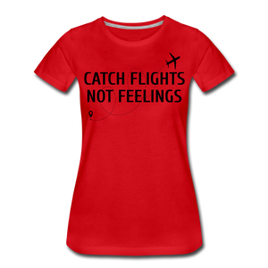 Hip Hop & Boujee's "Catch Flight" Tee Collection - red