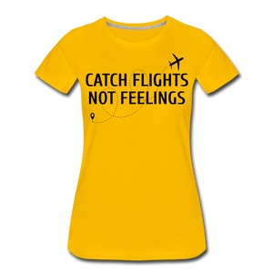Hip Hop & Boujee's "Catch Flight" Tee Collection - sun yellow