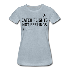 Load image into Gallery viewer, Hip Hop &amp; Boujee&#39;s &quot;Catch Flight&quot; Tee Collection - heather ice blue