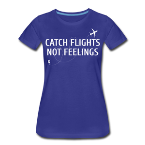 Hip Hop & Boujee's "Catch Flights" Tee Collection - royal blue
