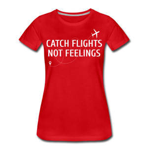 Hip Hop & Boujee's "Catch Flights" Tee Collection - red