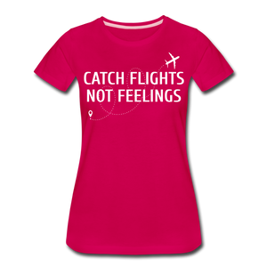 Hip Hop & Boujee's "Catch Flights" Tee Collection - dark pink