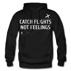 Hip Hop & Boujee's "Catch Flights" Hoodie Collection - black