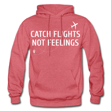 Load image into Gallery viewer, Hip Hop &amp; Boujee&#39;s &quot;Catch Flights&quot; Hoodie Collection - heather red