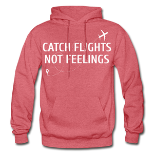 Hip Hop & Boujee's "Catch Flights" Hoodie Collection - heather red