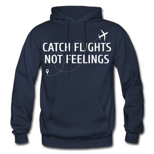 Hip Hop & Boujee's "Catch Flights" Hoodie Collection - navy