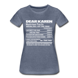 Hip Hop & Boujee's "Dear Karen" Tee Collection - heather blue
