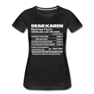 Hip Hop & Boujee's "Dear Karen" Tee Collection - charcoal gray