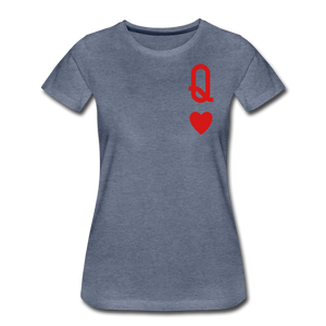 Hip Hop & Boujee's "Queen" Tees Collection - heather blue