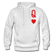Load image into Gallery viewer, Hip Hop &amp; Boujee&#39;s &quot;Queen&quot; Hoodie Collection - light heather gray