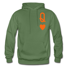 Load image into Gallery viewer, Hip Hop &amp; Boujee&#39;s &quot;Queen&quot; Hoodie Collection - military green