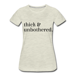 Hip Hop & Boujee's "Thick" Tees Collection - heather oatmeal
